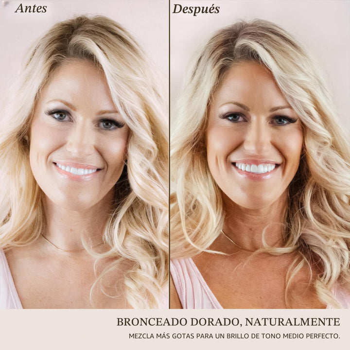 Gotas autobronceadoras - Hechas en EE. UU. con ingredientes natural...