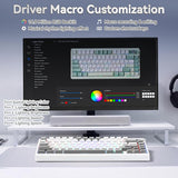 X Aula Nova75 - Teclado mecánico para juegos, 75% teclado inalámbri...