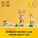 LEGO Creator 3 en 1 lindo conejito de juguete Juego de