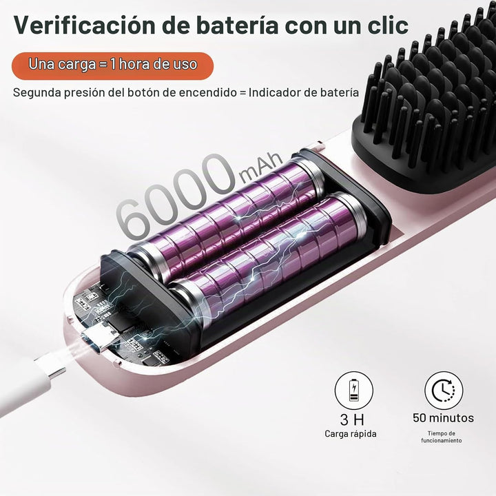TANSHINE Go Brush Pro 2026 Cepillo alisador de cabello inalámbrico,...