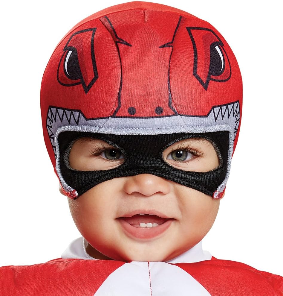 Disguise Red Ranger - Disfraz infantil infantil musculoso, rojo, (12-18 meses)
