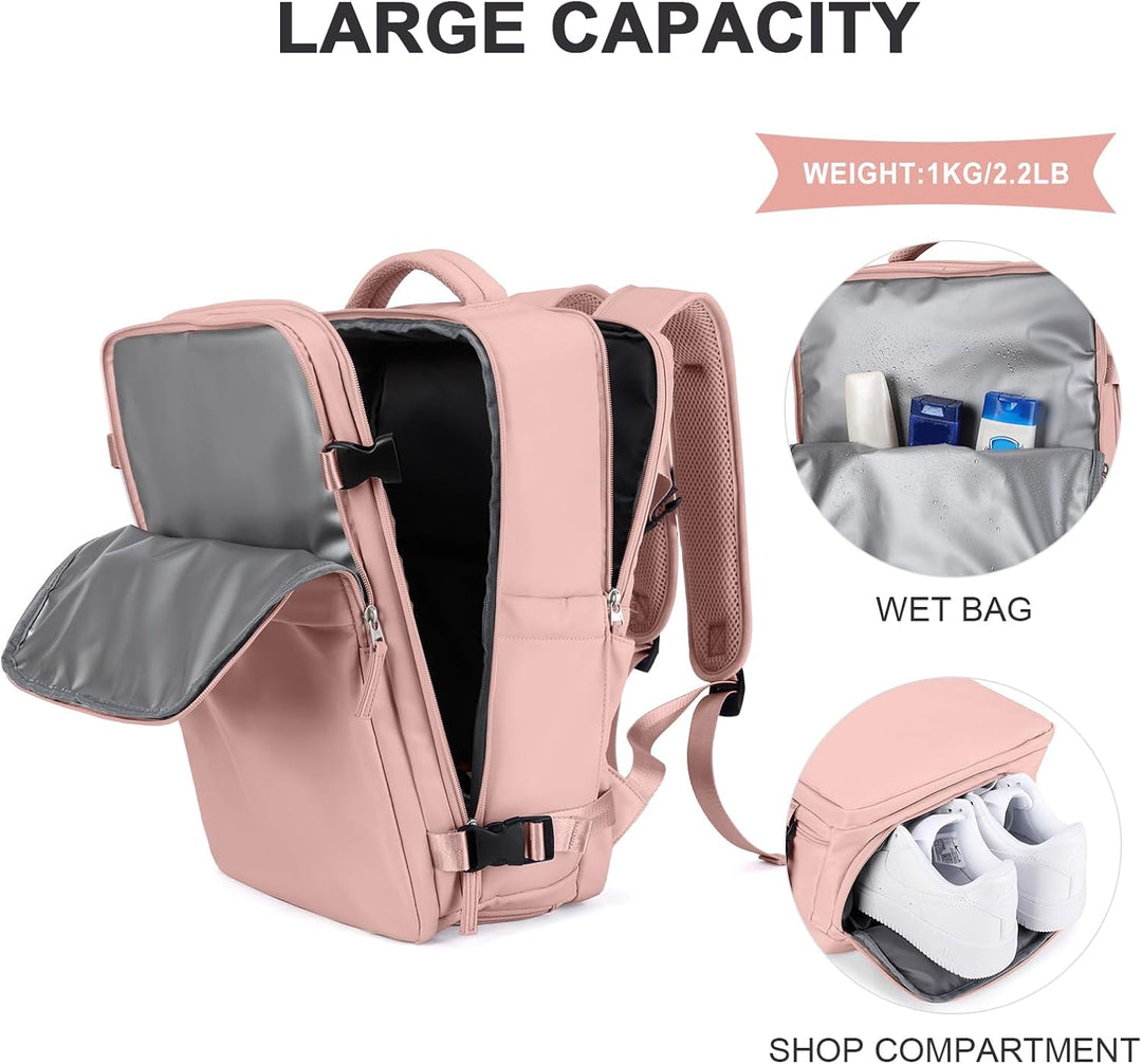 coowoz Mochila de mano para mujeres y hombres, mochila de viaje apr...