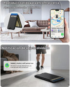 TWZKG para MagSafe Wallet, funciona con Apple Find My, 5 tarjetero con