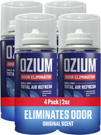 Ozium Nebulizador de coche, 2 onzas eliminador de olores de un solo tiro
