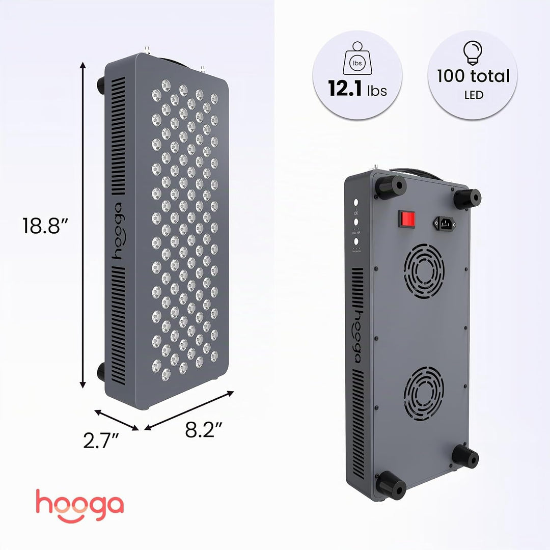 Terapia de luz roja por Hooga, 660nm 850nm, terapia de luz LED cerc...