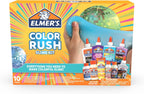 Elmer's Kit de slime Color Rush, incluye pegamento líquido, activador, hace que el color cambie, brilla en la oscuridad, slime de mantequilla y más, kit de 10 piezas, perfecto para fiestas de cumpleaños, idea de regalo, actividad de niños