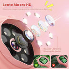 Microscopio para niños, lupa digital 500X, juguete para explorar STEM, color rosa