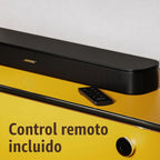 Bose Altavoz de TV (2.ª generación): barra de sonido compacta con conectividad Bluetooth y HDMI-ARC, diálogo claro, Dolby Atmos, graves profundos, control remoto incluido para una fácil instalación