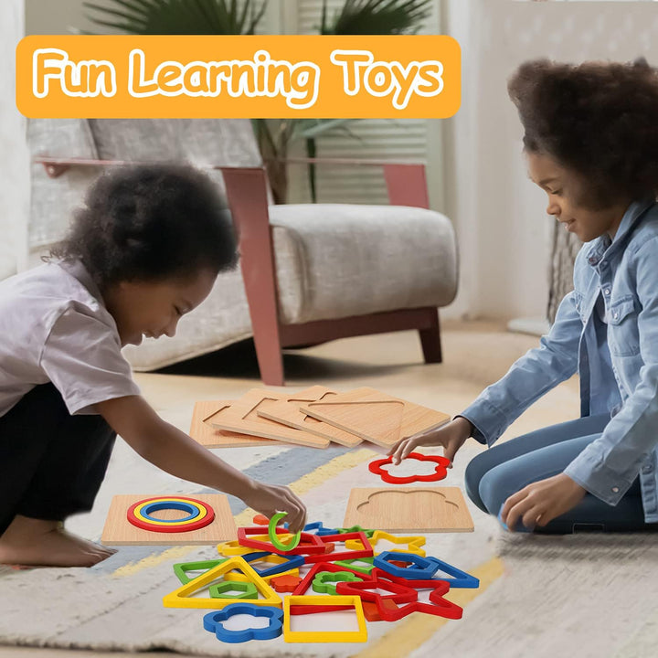 Rompecabezas Montessori para niños pequeños juguete de