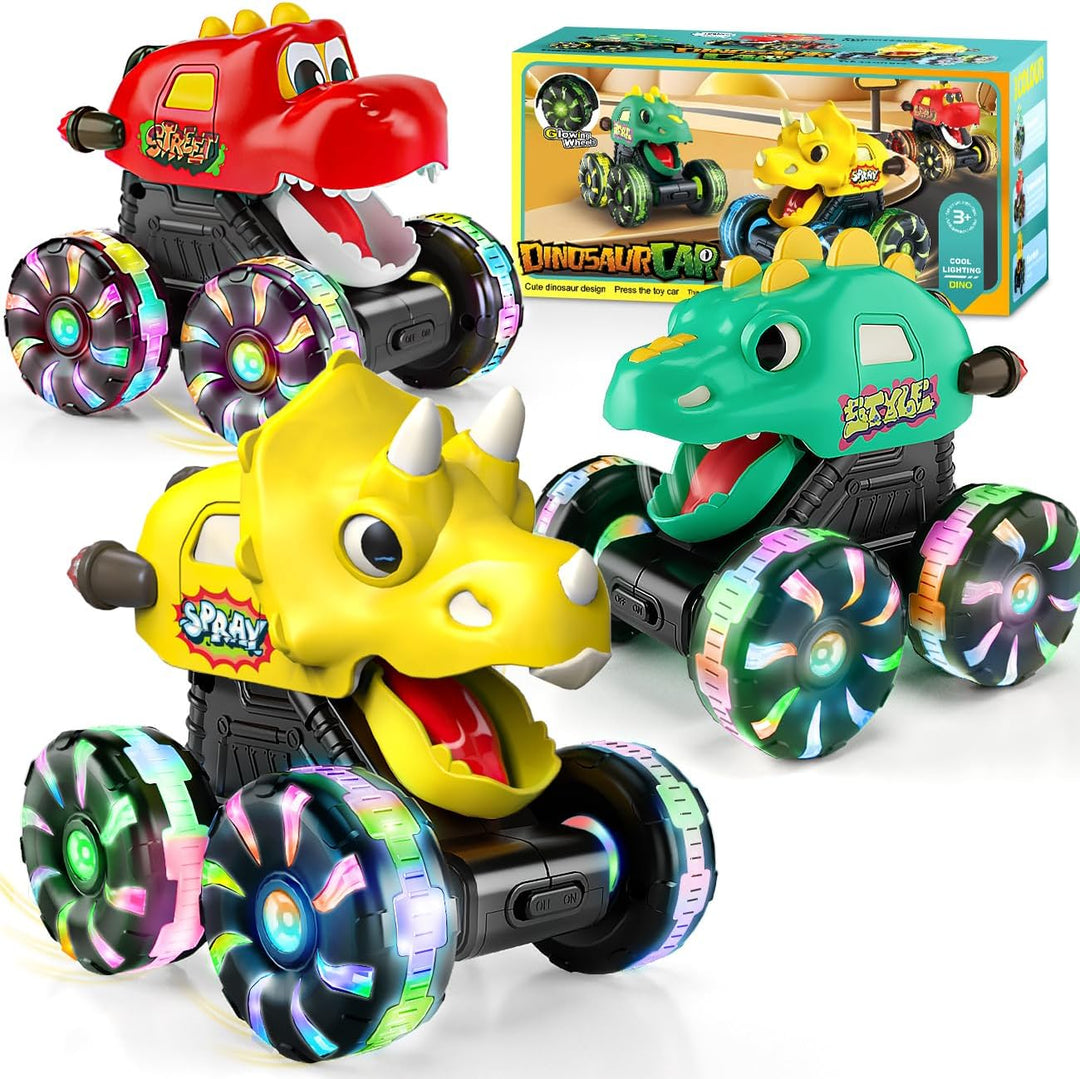 Camiones Monstruo de Dinosaurio para Niños Pequeños de 2-4: Paquete...