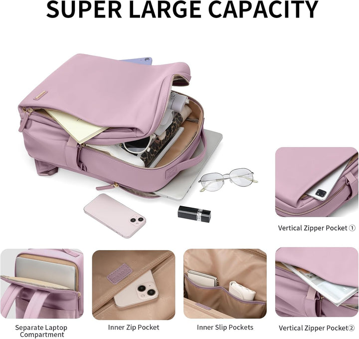 GOLF SUPAGS Elegante mochila para computadora portátil para mujer,...