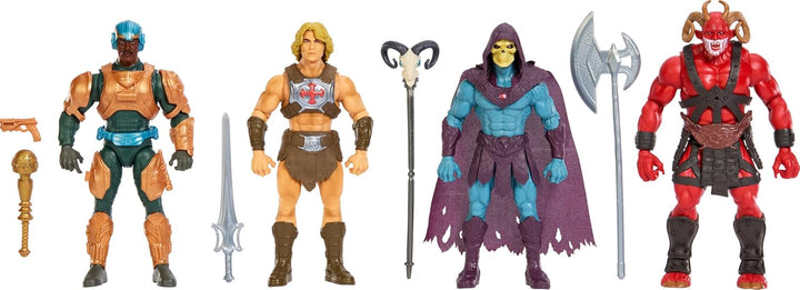 Masters of the Universe Paquete de 4 figuras de acción de juguete,...
