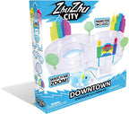ZhuZhu City Downtown Starter Playset – Juguete electrónico interactivo para hámster con Pipsqueak & Sophie – Más de 40 sonidos y acciones – Juego de pista expandible regalo para niños a partir de 4 años