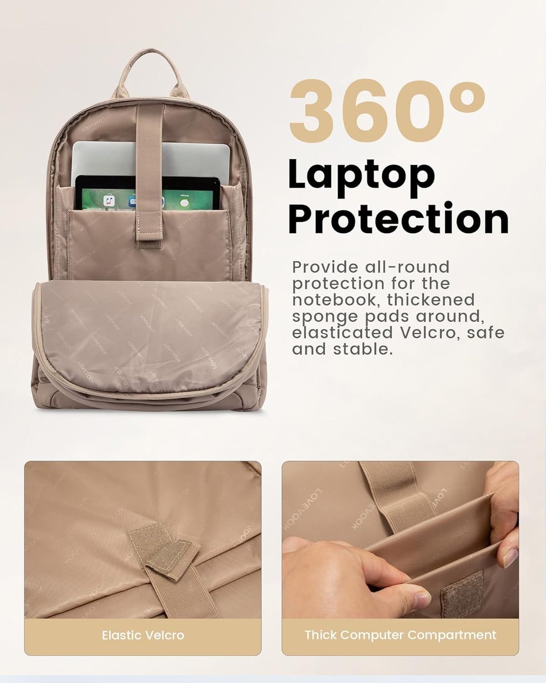 LOVEVOOK Mochila para Laptop para Mujeres, Mochila Bolso de Negocio...