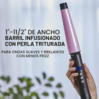 Colección Remington T Studio Salon Perla Plancha Digital para Crespos de Cerámica, Rosado