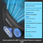 Ventilador de cuello portátil, manos libres, ventilador personal si...