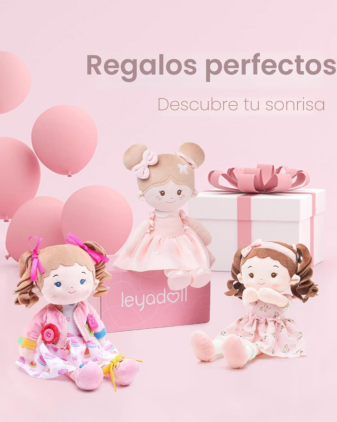 LeyaDoll Soft Bady - Muñeca de bebé suave y educativa (16 pulgadas)...