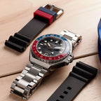 Reloj Spinnaker Dumas para hombre, automático GMT de buceo – Movimiento Seiko NH34, caja de acero inoxidable de 44mm, resistente al agua 300m, pulsera de acero inoxidable, SP-5119