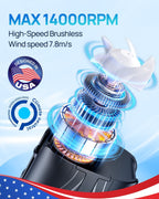 DeeKom 2025 Ventilador de cintura portátil personal y ventilador de...