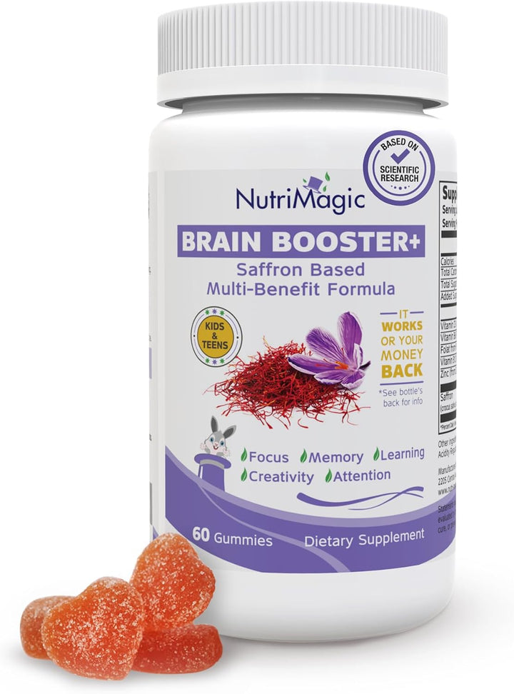 NutriMagic Brain Booster+ 30mg Extracto Puro de Azafrán en Gomitas...