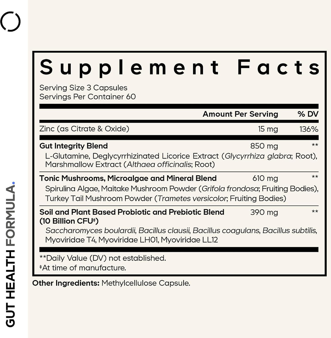 Codeage - Suplemento de fórmula intestinal, mezcla de L-glutamina m...