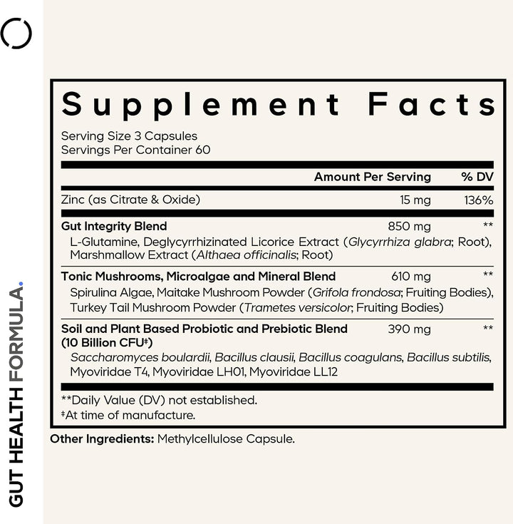 Codeage - Suplemento de fórmula intestinal, mezcla de L-glutamina m...