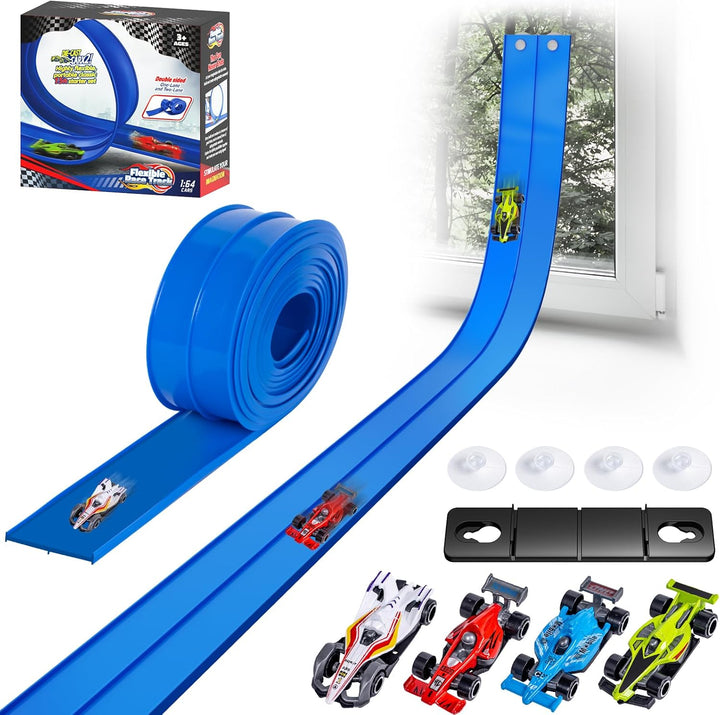 Pista de carreras flexible de 15 pies para niños pista de