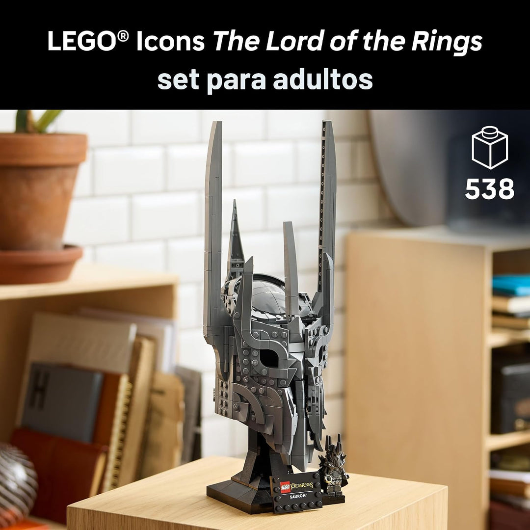LEGO Icons El Señor de los Anillos: Casco de Sauron - Juego de cons...