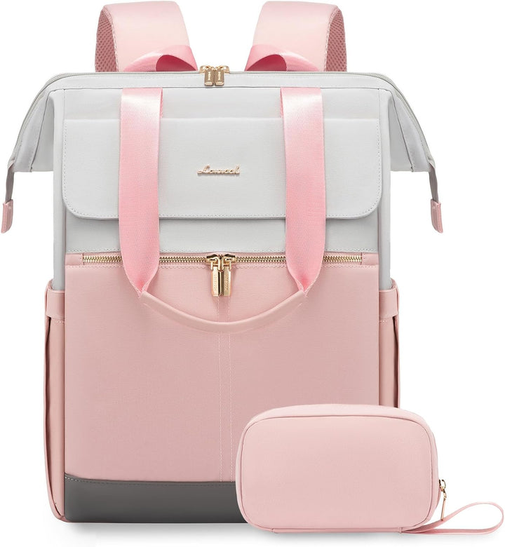 LOVEVOOK Mochila para laptop para mujer, mochila de trabajo convert...