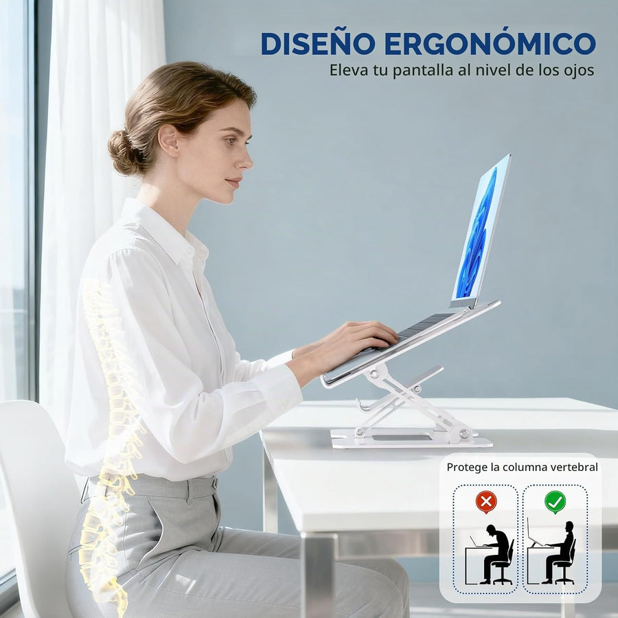 Soporte ergonómico 2 en 1 para teléfono portátil para escritorio, e...