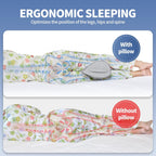 Almohada de rodilla de espuma viscoelástica para dormir de espalda