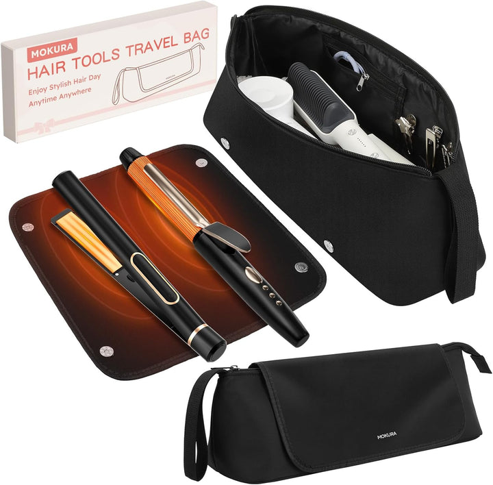 MOKURA - Bolsa de viaje para herramientas de calor para el cabello...