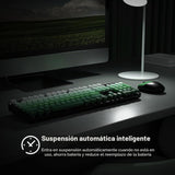 SQMD Combo de teclado y ratón inalámbricos, teclado de máquina de e...