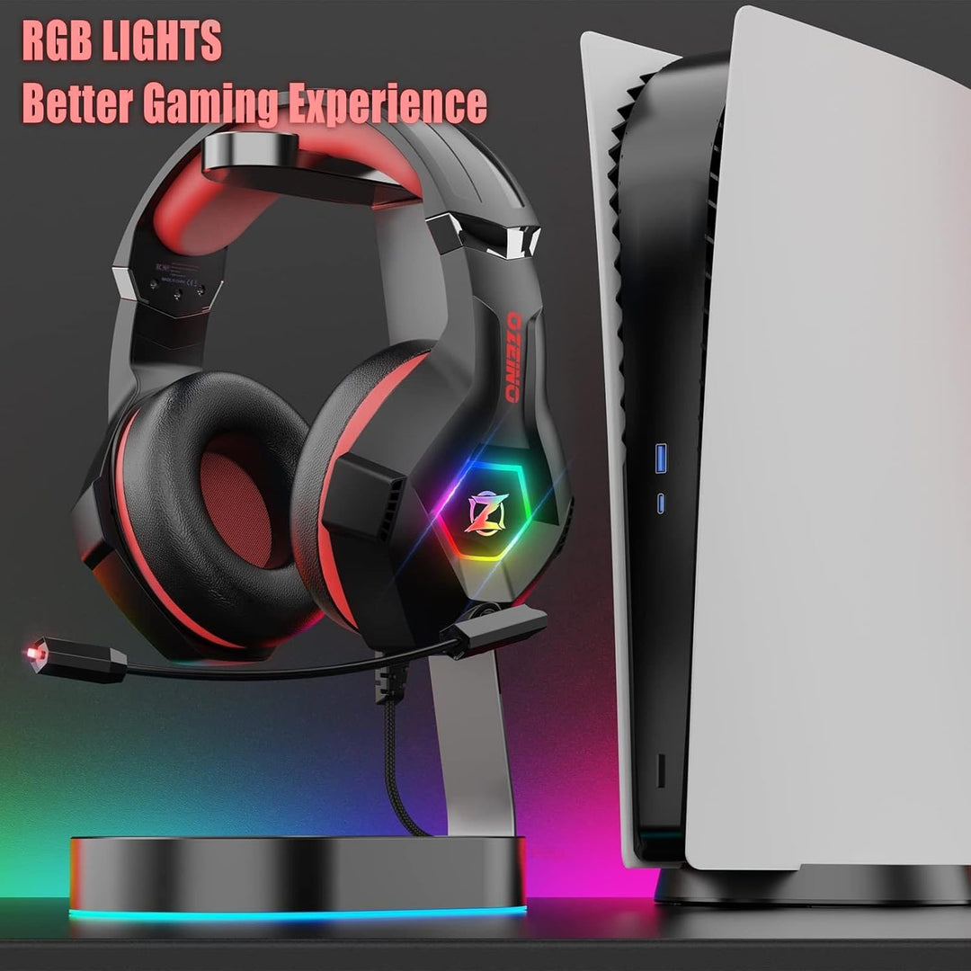 Ozeino Auriculares para juegos para PC, PS4, PS5, auriculares Xbox...