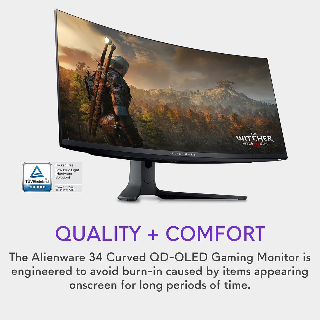 Alienware AW3423DWF - Monitor curvo QD-OLED para juegos, 34 pulgada...