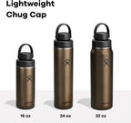 Hydro Flask Tapa de pico flexible ancha y ligera - Botella de agua aislada de acero inoxidable de 16 onzas, azul zafiro