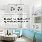 Comfort Zone - Ventilador reversible de ventana doble con 3 velocid...