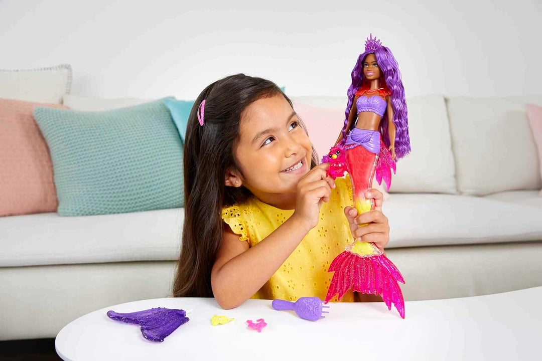 Set de muñeca sirena Barbie Mermaid Power, muñeca de moda Barbie &#...