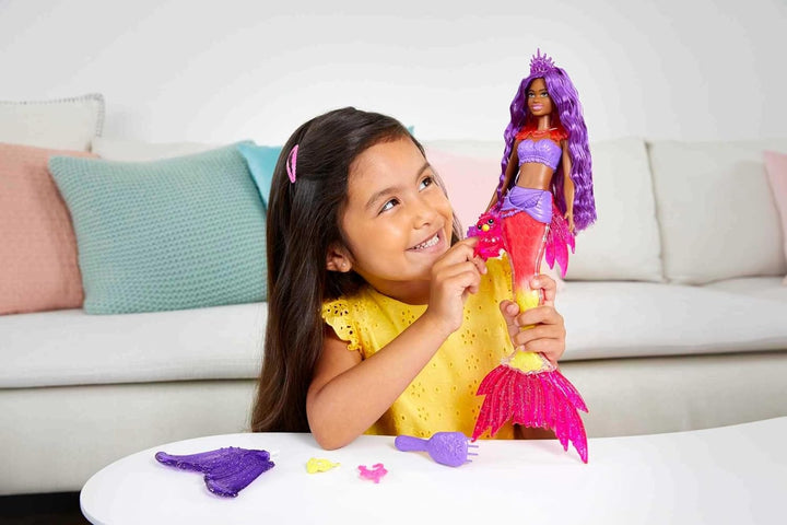 Set de muñeca sirena Barbie Mermaid Power, muñeca de moda Barbie &#...