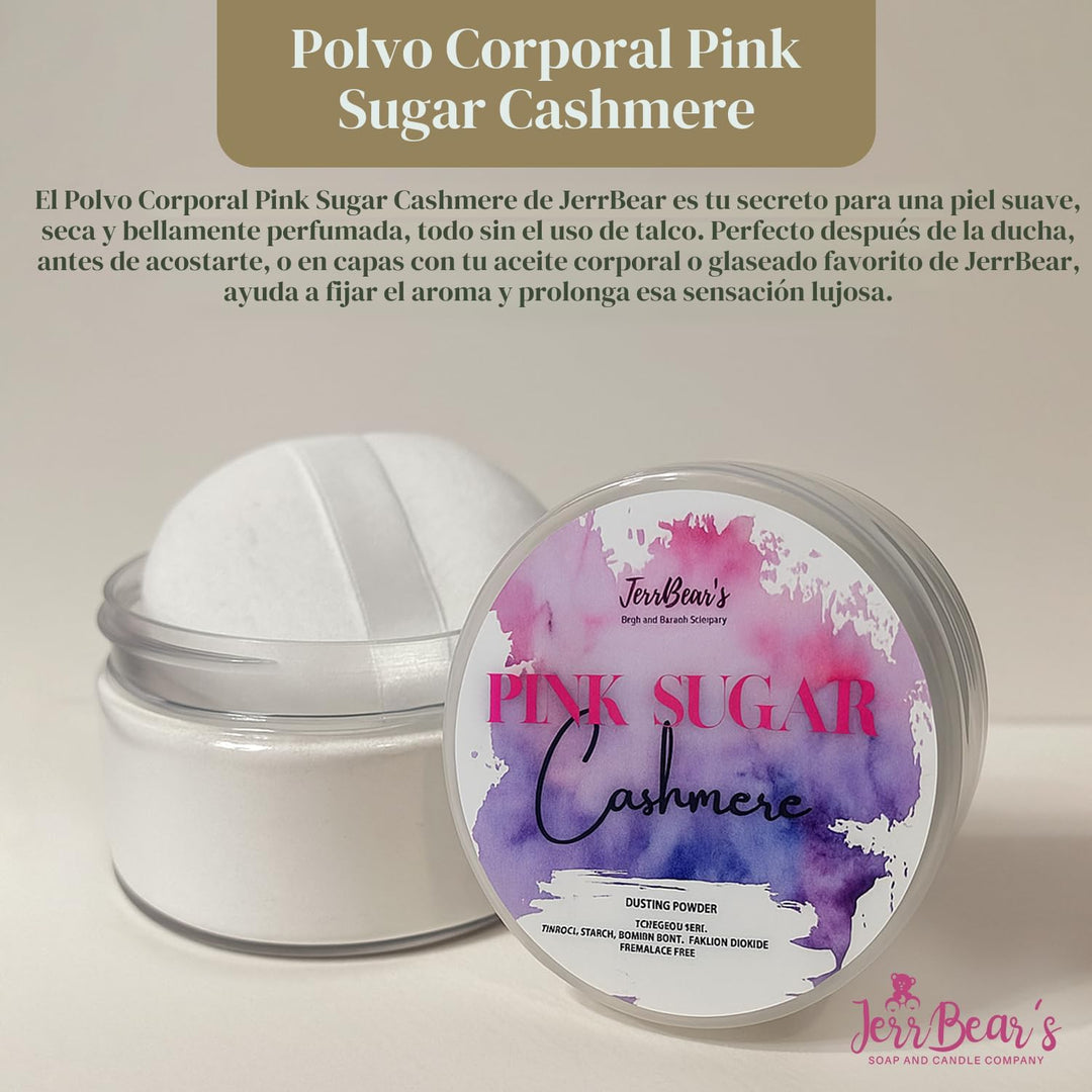 JerrBear's Polvo de cachemira de azúcar rosa, fórmula corporal...