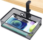 ROSYLINE Under Desk Storage Basket Hanging Drawer Tray, Clamp en Organizer
