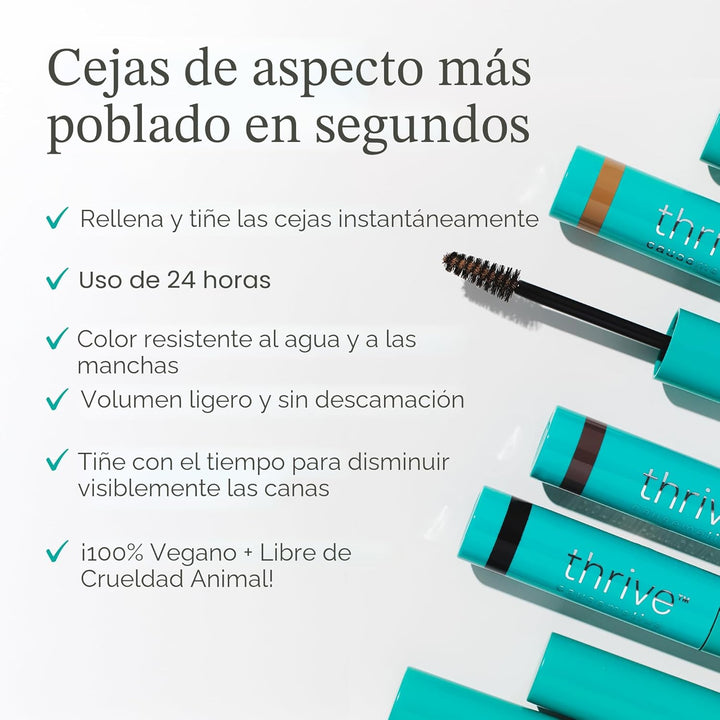 Thrive Causemetics Instant Brow Fix Gel semipermanente para cejas,...