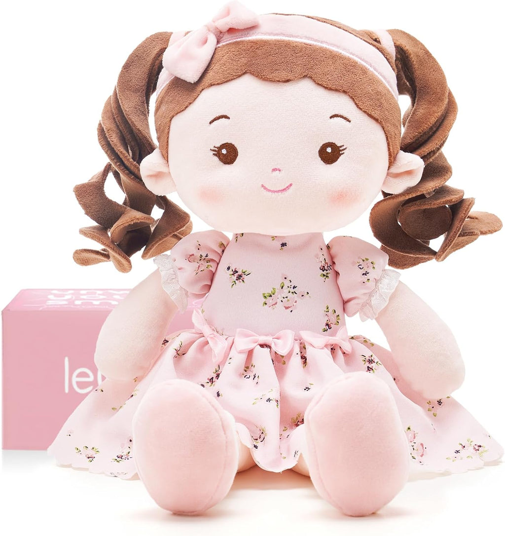 LeyaDoll Muñeca de bebé suave de felpa (16 pulgadas), Princesa Breeze-rosa