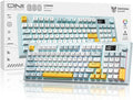 Membrana cremosa de teclado inalámbrico con