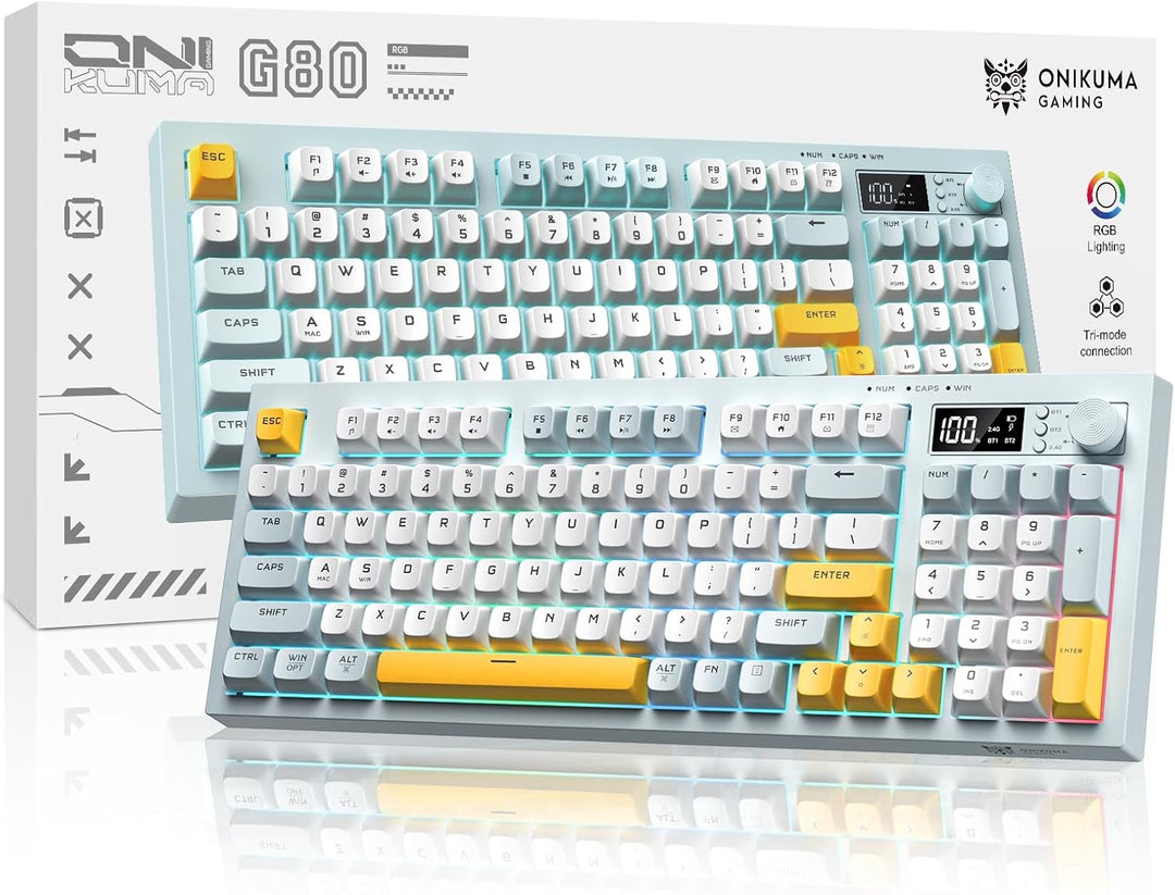 Membrana cremosa de teclado inalámbrico con retroiluminación arcoír...