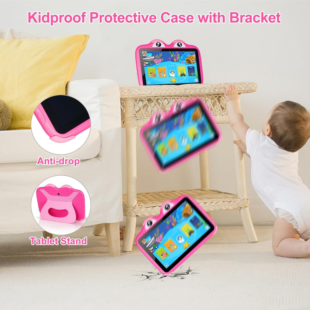Tablet para niños de 10.1 pulgadas Android 11, 64 GB, con estuche,...