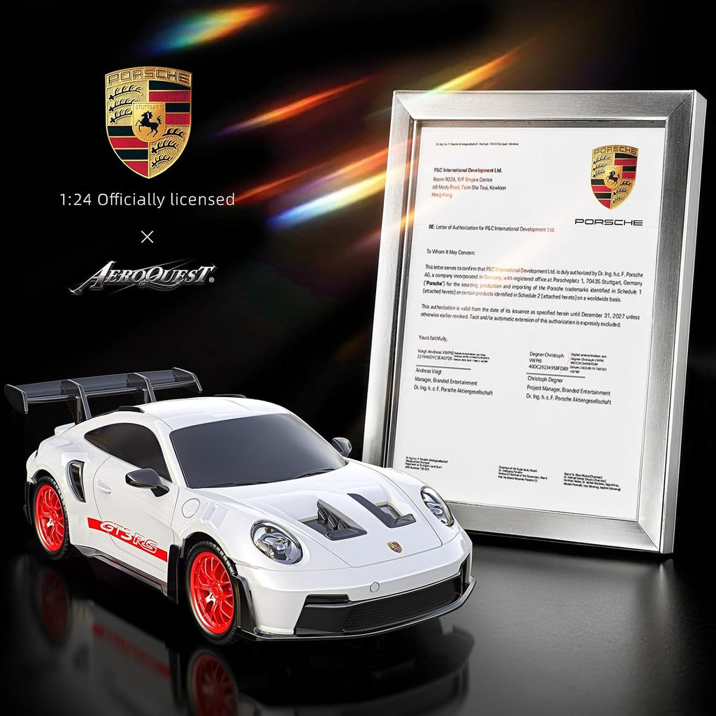 Auto a Control Remoto 1:24 Porsche (911 GT3 RS - Blanco)