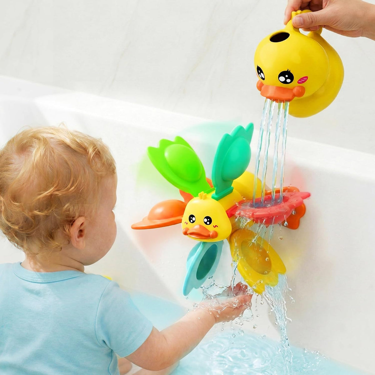 iPlay, iLearn Juguete del baño del pato del bebé, juguete del agua de la