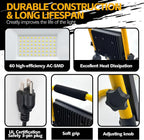Luces de trabajo LED con soporte, luz de trabajo ajustable (1 cabezal