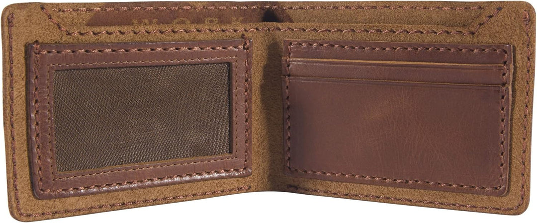 Carhartt Billetera plegable de piel pátina B0000400 para hombre
